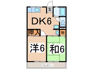 相馬駅 車移動7分  4.5km 2階の物件間取画像